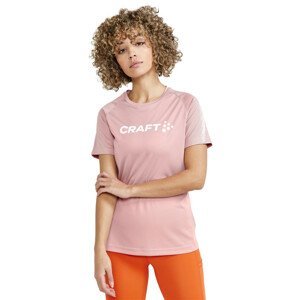 Dámské triko CRAFT CORE Unify Logo  světle růžová  XS