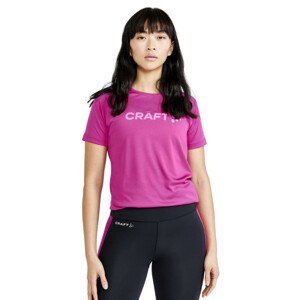 Dámské triko CRAFT CORE Unify Logo  růžová  XL