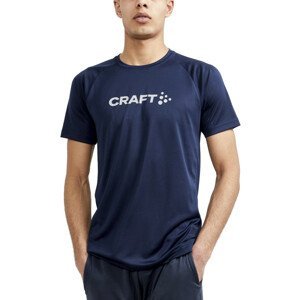 Pánské triko CRAFT CORE Unify Logo  tmavě modrá  XL