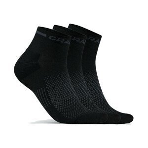 Ponožky CRAFT CORE Dry Mid 3 páry  černá  40-42