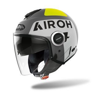 Moto přilba Airoh Helios Up matná šedá 2022  XL (61-62)