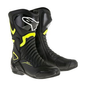 Dámské moto boty Alpinestars S-MX 6 černé/žluté fluo 2022  37