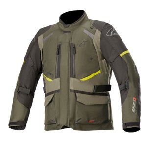 Moto bunda Alpinestars Andes Drystar zelená/černá/žlutá fluo 2022