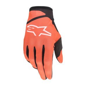 Motokrosové rukavice Alpinestars Radar oranžová/černá 2022  S
