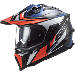 Enduro helma LS2 MX701 Explorer C Focus  Gloss Blue White Red