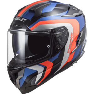 Moto přilba LS2 FF327 Challenger Galactic  Gloss Blue Fluo Orange