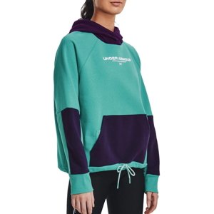 Dámská mikina Under Armour Rival + Fleece Hoodie  GREEN  S