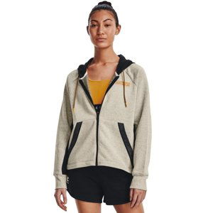 Dámská mikina Under Armour Rival + FZ Hoodie  BROWN  M