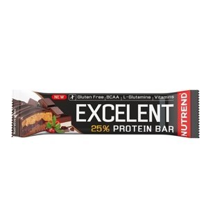 Proteinová tyčinka Nutrend Excelent Bar Double, 85 g  mandle+pistácie s pistáciemi