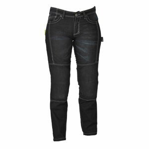 Dámské jeansy na motorku W-TEC Theo  černá  20/XXL