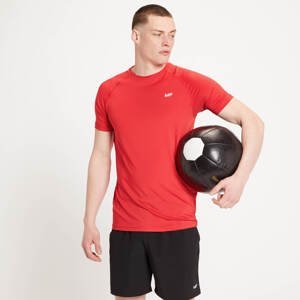 MP pánské tréninkové tričko s krátkým rukávem Essential – Červené - XXS