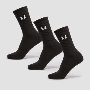 MP Unisex Ankle Socks (3 Pack) - Black - UK 2-5