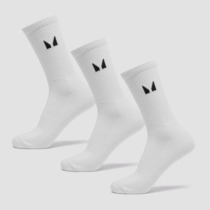 MP Unisex Socks (3 Pack) - White - UK 12-14