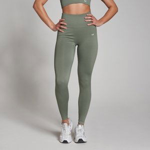 MP Women's Tempo Rib Seamless Leggings - Moss Green - XS