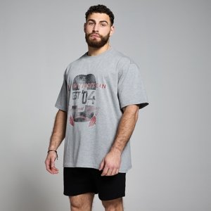 MP Origin Graphic Tričko – Šedý Melír - XXL-XXXL