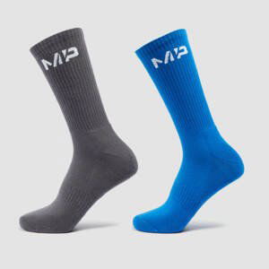 MP Pánské Crayola Crew Ponožky (2 páry) – Kadetní Modř / Vesmírně Šedé - UK 12-14