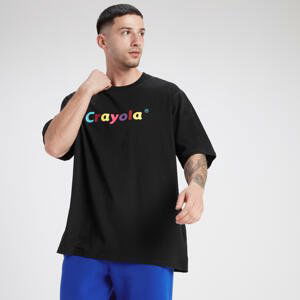 MP Crayola Graphic Unisex Oversized Tričko – Černé - XXL