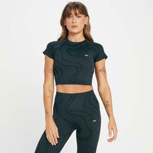 MP Dámský Tempo Wave Seamless Crop Top – Černý - S