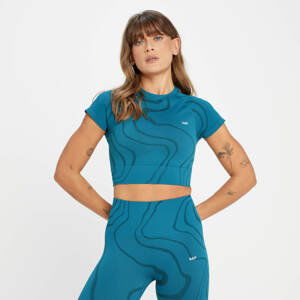 MP Dámský Tempo Wave Seamless Crop Top – Modrozelený - XXS