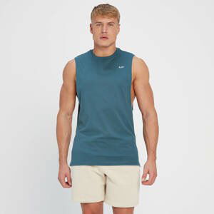 MP Pánský Rest Day Drop Armhole Top Bez Rukávů – Kouřově Modrý - XXL