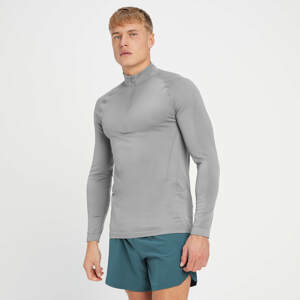 MP Pánský Tempo Seamless 1/4 Zip – Šedý - XL