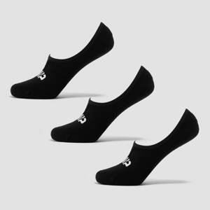 MP Unisex Invisible Ponožky (3 balení) Černé - UK 2-5