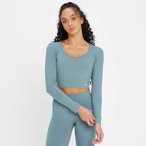 MP Dámský Power Open Back Crop Top – Oblázkově Modrá - XXL