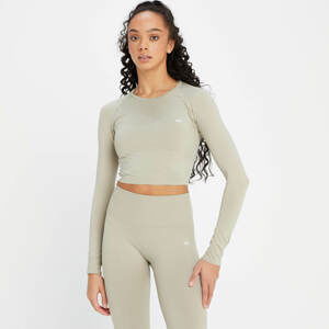 MP Dámský Shape Seamless Crop Top S Dlouhým Rukávem – Světle Šedý - S