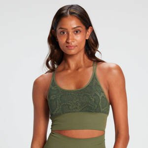 MP Snake Seamless Sports Bra - Green - XL