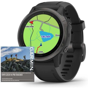 Hodinky Garmin Garmin fenix6S PRO Sapphire Gray/Black Band (MAP/Music)