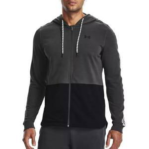 Mikina s kapucí Under Armour UA RIVAL TERRY LCKRTG FZ HD-GRY