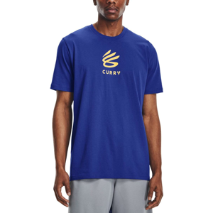 Triko Under Armour CURRY UNDRTD SPLASH TEE-BLU