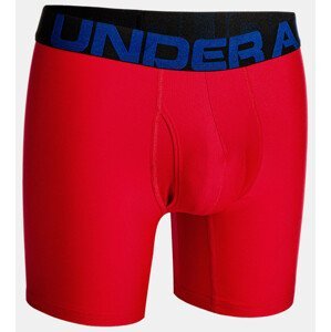 Boxerky Under Armour UA Tech 6in 3 Pack-RED
