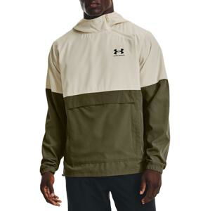 Bunda s kapucí Under Armour UA WOVEN ASYM ZIP PULLOVER-BRN