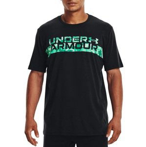 Triko Under Armour UA CAMO CHEST STRIPE SS-BLK