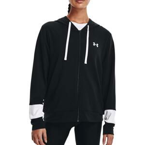 Mikina s kapucí Under Armour Rival Terry CB FZ Hoodie-BLK