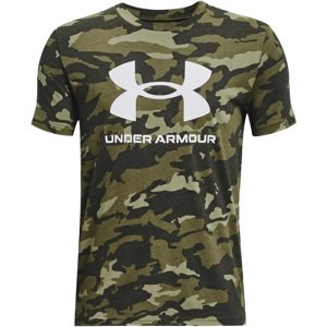 Triko Under Armour UA SPORSTYLE LOGO AOP SS-GRN