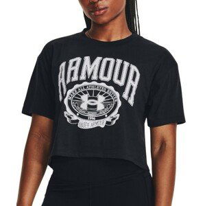 Triko Under Armour UA COLLEGIATE CREST CROP SS-BLK