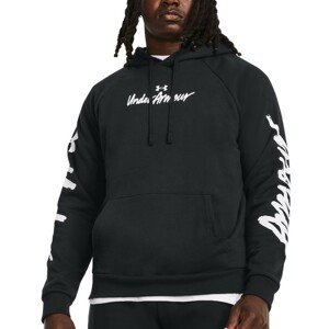 Mikina s kapucí Under Armour UA Rival Fleece Graphic HD-BLK