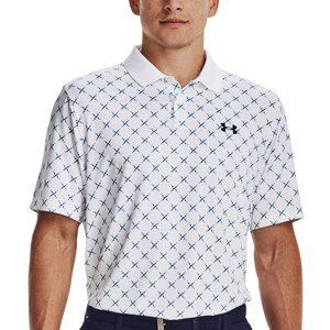 Triko Under Armour UA Perf 3.0 Printed Polo-WHT