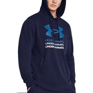 Mikina s kapucí Under Armour UA Rival Terry Graphic Hood-BLU