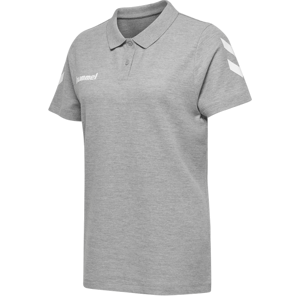 Triko Hummel Hummel Cotton Poloshirt Women Grey