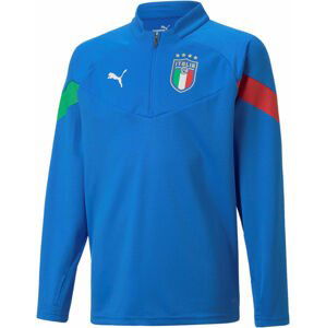 Triko s dlouhým rukávem Puma  FIGC Training 1/4 Zip Top Kids