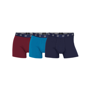 Boxerky CR7 CR7 Basic Trunk Boxershort 3er Pack Blau Rot F681