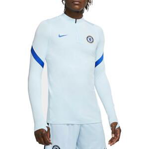 Triko s dlouhým rukávem Nike FC CHELSEA DRI-FIT 1/4 ZIP TOP LS 2020/21