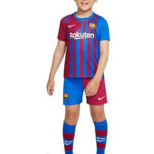 Souprava Nike FC Barcelona 2021/22 Home Little Kids Soccer Kit