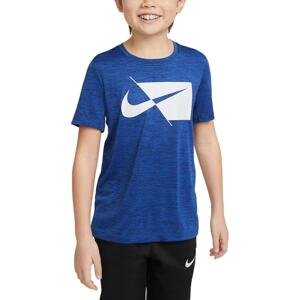 Triko Nike  HBR T-Shirt Kids Blau Weiss F492