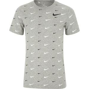 Triko Nike  Swoosh T-Shirt Kids Grau F063