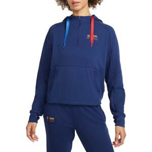 Mikina s kapucí Nike F.C. Barcelona Women's  Dri-FIT 1/2-Zip