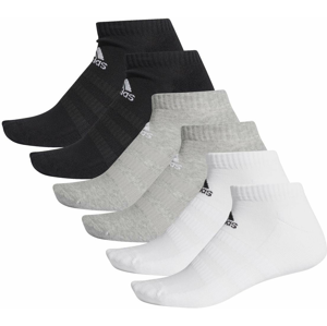 Ponožky adidas CUSH LOW 6PP MGREYH/MGREYH/WHITE/